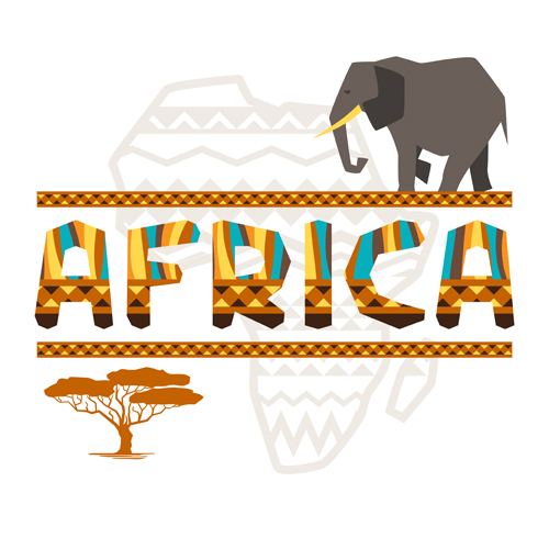 Kreativer afrikanischer Hintergrundvektor 02 Kreativ hinten Afrikanisch   
