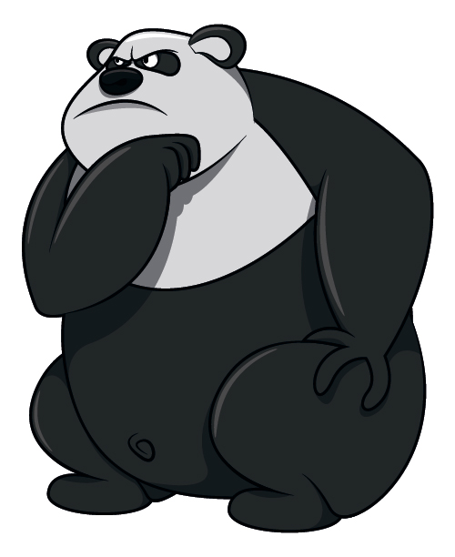 Dessin animé mignon Panda desgin vecteur 03 panda dessin animé mignon dessin animé   