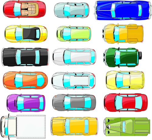 Verschiedene Auto-Vektormaterialien auto anders   