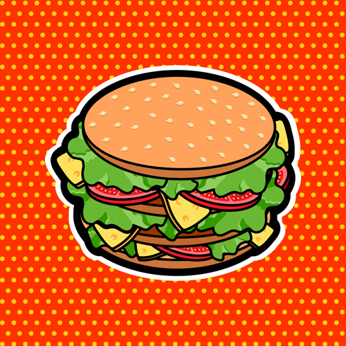 Fast-Food-Plakatvorlage Vektormaterial 01 schablone poster material Lebensmittel fast   