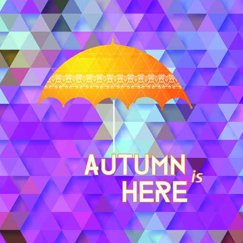 Geometrische Polygonie mit herbstlichem Hintergrundvektor 01 polygonal Hintergrund-Vektor Hintergrund Herbsthintergrund geometrisch   