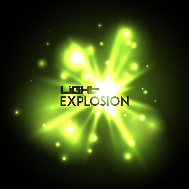 Leichter Explosionseffekt Hintergrundvektor 12 Wirkung Licht explosion   