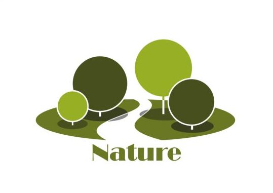 Natur grüner Logo-Vektor Natur grün   