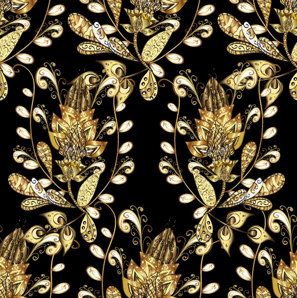 装飾品ゴールデンラグジュアリーデザインベクター06 黄金の 豪華な 装飾品   