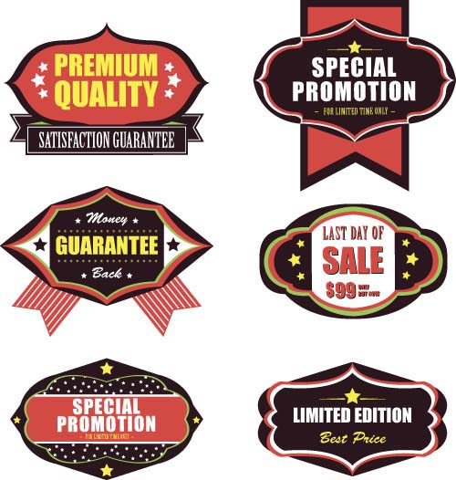 Qualité Premium avec étiquettes de vente et vecteur de badge 05 vente qualité premium étiquettes badge   