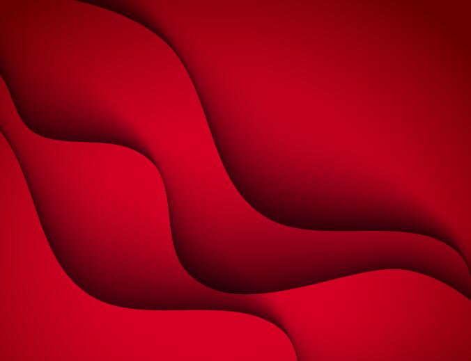 赤い波線の背景抽象ベクトル 赤 背景 波状 抽象的   
