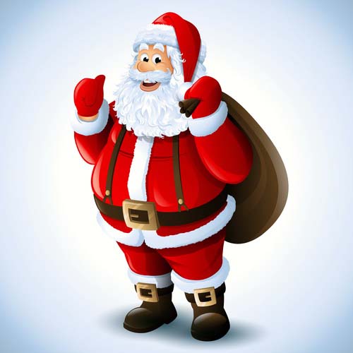 Weihnachtsmann fröhlicher Weihnachtsvektor 01 Weihnachten santa happy Claus   