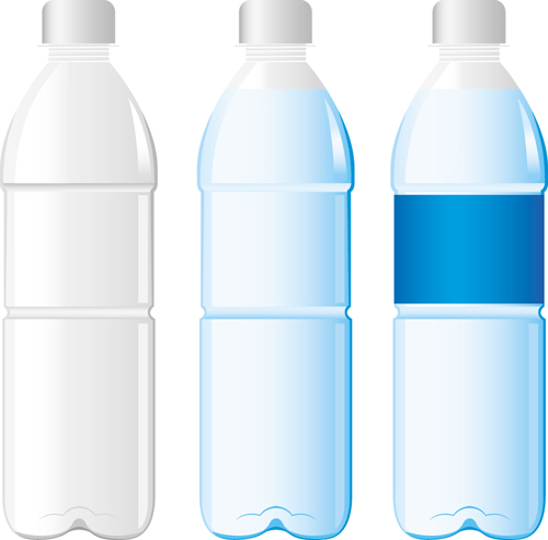 ベクトル水ボトルテンプレート材料05 水 ボトル   