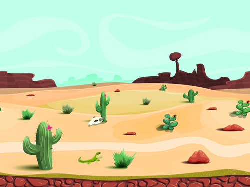 背景砂漠の設計要素ベクトル05 要素 砂漠   