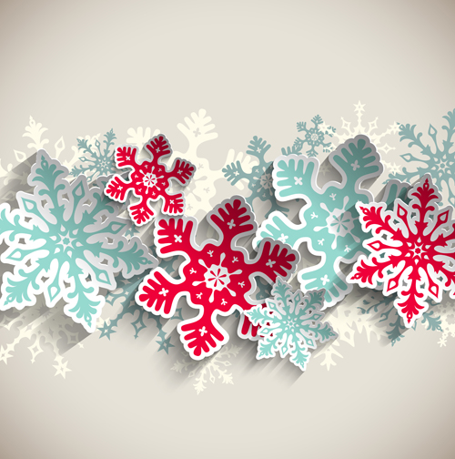 Beautifule Papier Schneeflocke Weihnachtsvektorhintergrund 01 Weihnachten Schneeflocke papier Hintergrund Beautifule   