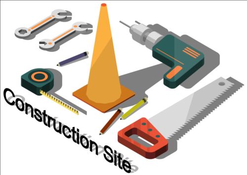 建設現場 isometry インフォグラフィックベクター09 建設 サイド インフォグラフィック isometry   