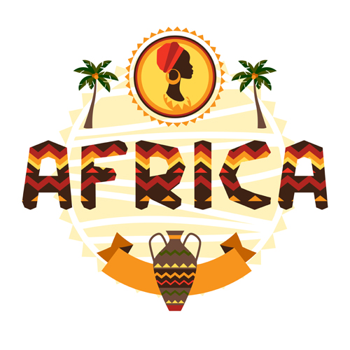 Vecteur créatif africain de fond 01 fond Créatif africain   
