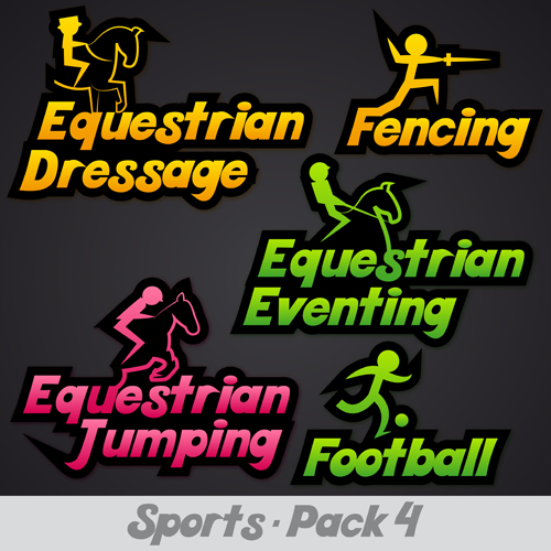 Creative Sports Logos Design 05 vecteur sports logos creative   