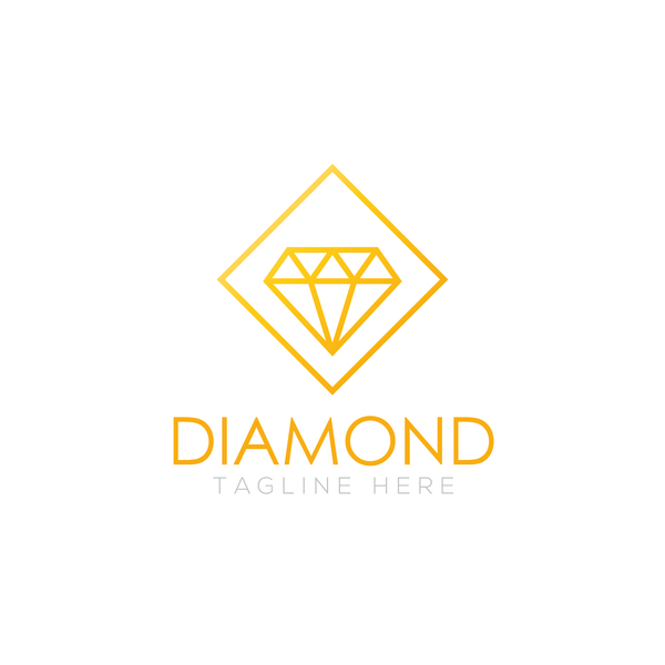 Diamond logo design vector set 09 logo Diamant   