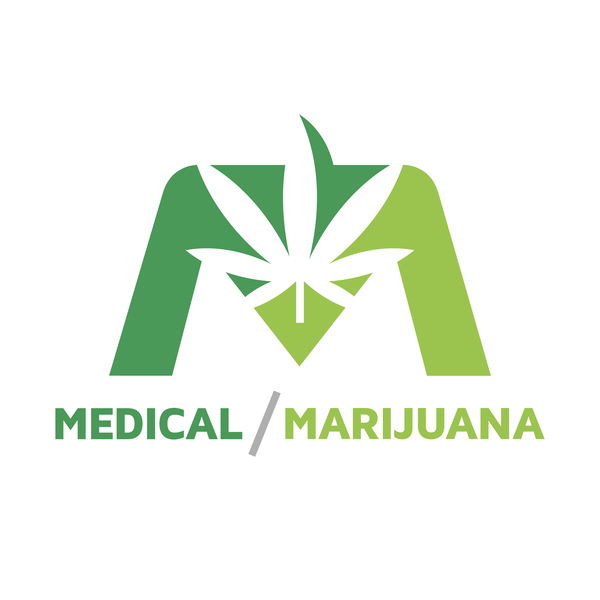 Medizinische und Marihuana-Logo-Vektor Medizin Marihuana logo design   