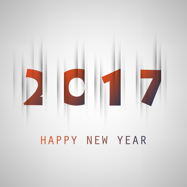 Papierschnitt 2017 Neujahr Hintergrundvektor 02 schneiden papier Neu Jahr 2017   