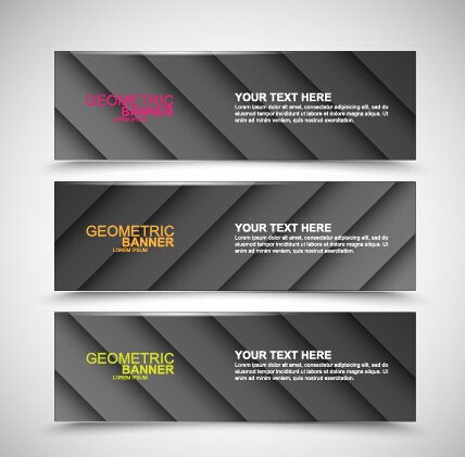 Vector Webbanner kreative Design-Grafik-Set 01 Kreativ banner   