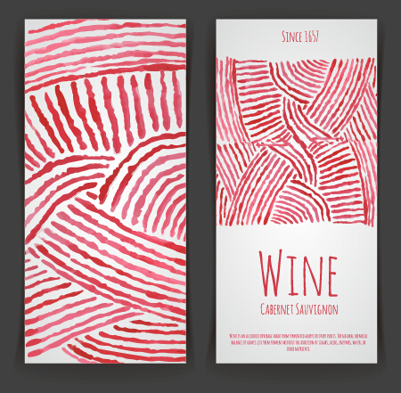 Stickers aquarelle vin créatif vecteur 02 vin Créatif autocollants aquarelle   