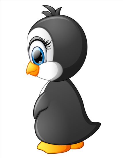 joli pingouin Cartoon ensemble vecteurs 01 pingouin cartoon Belle   