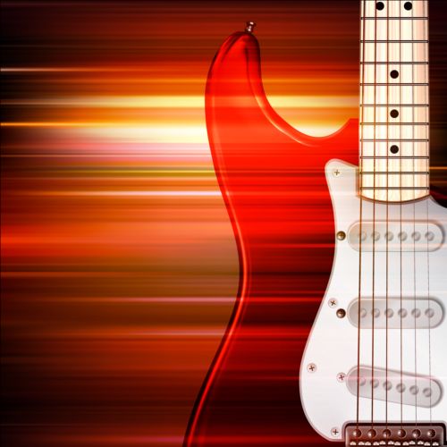 エレキギターのベクトルと抽象的な音楽の背景 音楽 電気 背景 抽象的 ギター   