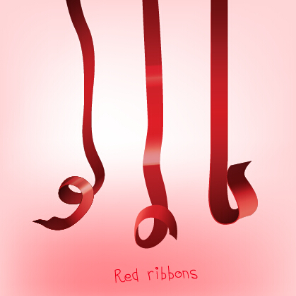美しい赤いリボンセット04 美しい リボン   