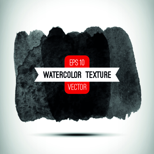 Schwarzes Farb-Wasser-Hintergrundset 05 Vektor Wasser Vektor Tinte Hintergrund   