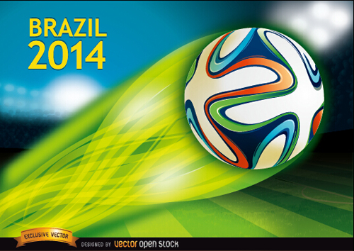 Brésil 2014 football Championnat de fond vecteur 02 vecteur de fond Soccer fond Brésil   