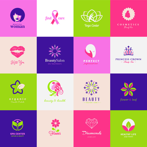 Logos créatifs médicaux et de soins de santé vector set 01 soins de santé medical logos logo creative   