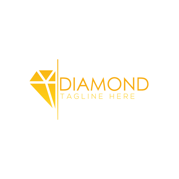 Diamond logo design vector set 08 logo Diamant   