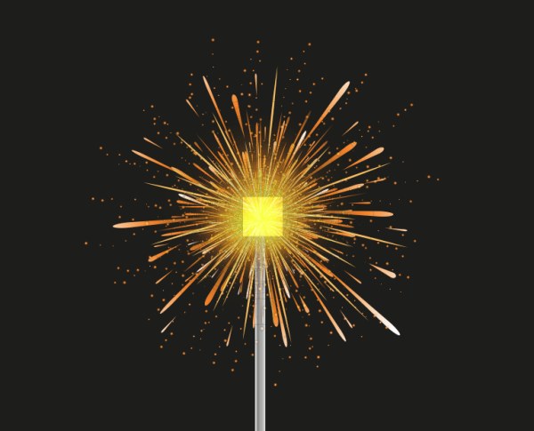 Goldene Feuerwerkseffekt-Vektorgrafik Wirkung golden Feuerwerk   