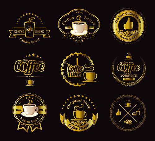 Original design café étiquettes vecteur 02 original étiquettes cafe   