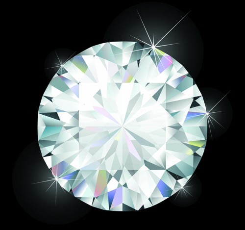 Conception de vecteur de diamant brillant 01 Diamant brillant   