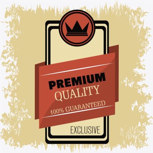 Vintage Premium-und Qualitäts-Etikettenvektor 09 vintage Qualität premium label   