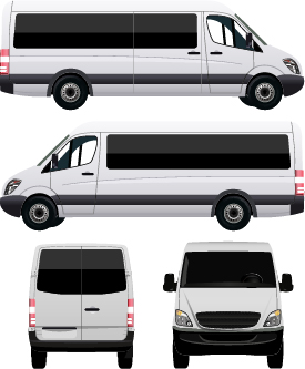 Weißer Minivan-Illustration Vektor 03 weiß minivan   