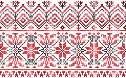Rétro tricot motifs sans soudure vecteur matériel 02 tricoter patterns consécutif arrière plan   