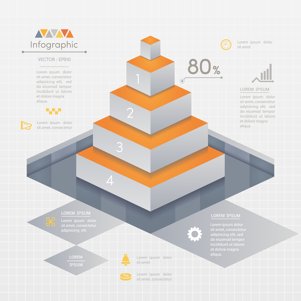 Leiter der Infografie-Vektorvorlage 02 Leiter Infografik business   