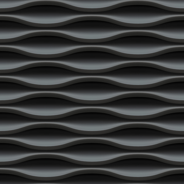 Schwarzer Wellentextur-Muster nahtloser Vektor 04 wellig Textur Schwarz nahtlos Muster   