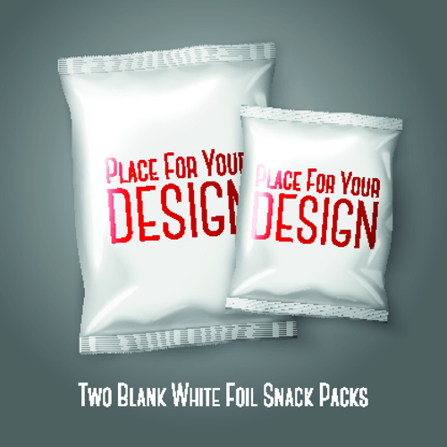 Leere Snack-Paket-Elemente Vector 02 snack Paket design blank   