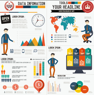 Business Infographic design créatif 2073 infographie creative business   