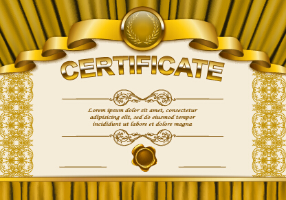 Vektorzertifikat-Schablone exquisiter Vektor 02 Zertifikatsvorlage Zertifikat exquisite Diplom   