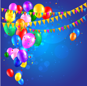Farbige Konfetti mit glücklichem Geburtstagshintergrund Vektor 03 Hintergrundvektor Hintergrund happy birthday Geburtstag farbig   