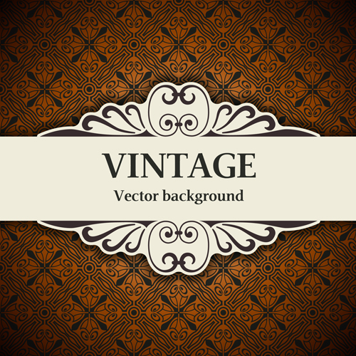 Dekormuster mit Vintage-Hintergrundvektor 05 vintage Muster Hintergrund Dekor   