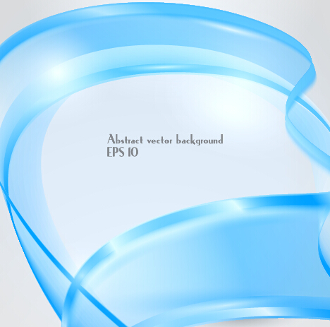 ダイナミック透明な青いリボンベクトルの背景07 透明 背景 動的 リボン   