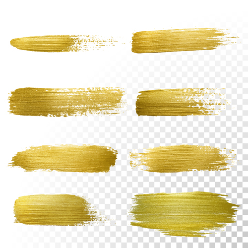 Illustration vectorielle d’or de taches 02 illustration golden blots   