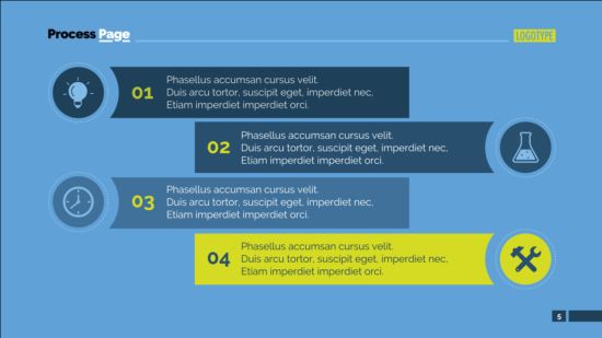 プロセスページビジネスベクターテンプレート05 ページ プロセス ビジネス   