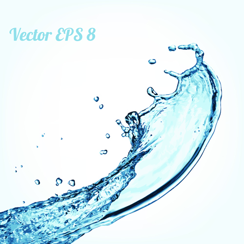 Splash blauer Wasser-Vektor Hintergrund 07 Wasser Vector-Hintergrund splash Hintergrund Blau   