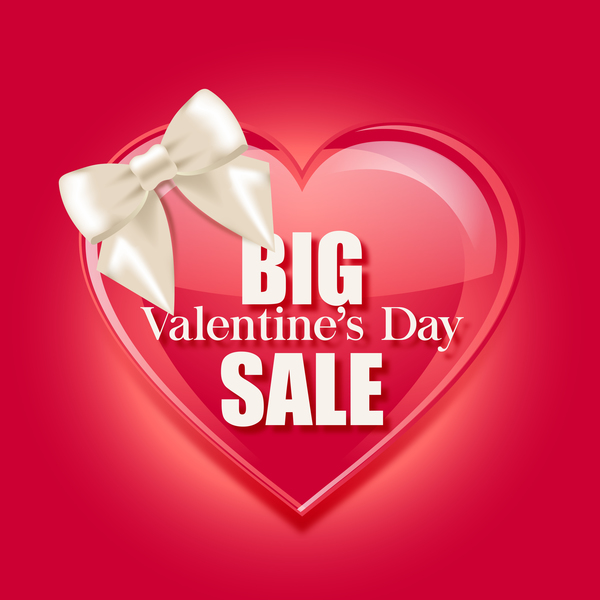 Valentinstag große Verkauf Vektorvorlage Verkauf Valentine tag gros   