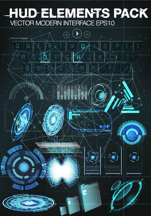 Vector moderne Infografiken HUD-Elemente Vektor 08 moderne Infografik hud Elemente   