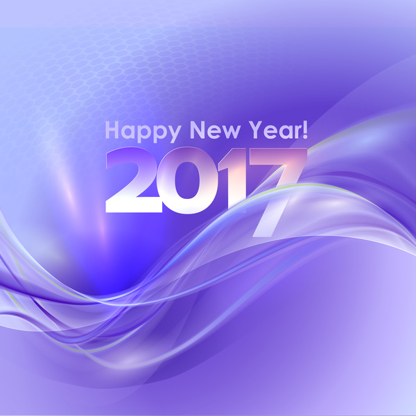 2017新しい年パープル抽象的な背景ベクトル03 新年 幸せな パープル 2017   