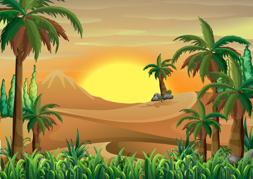 背景砂漠の設計要素ベクトル03 要素 背景   